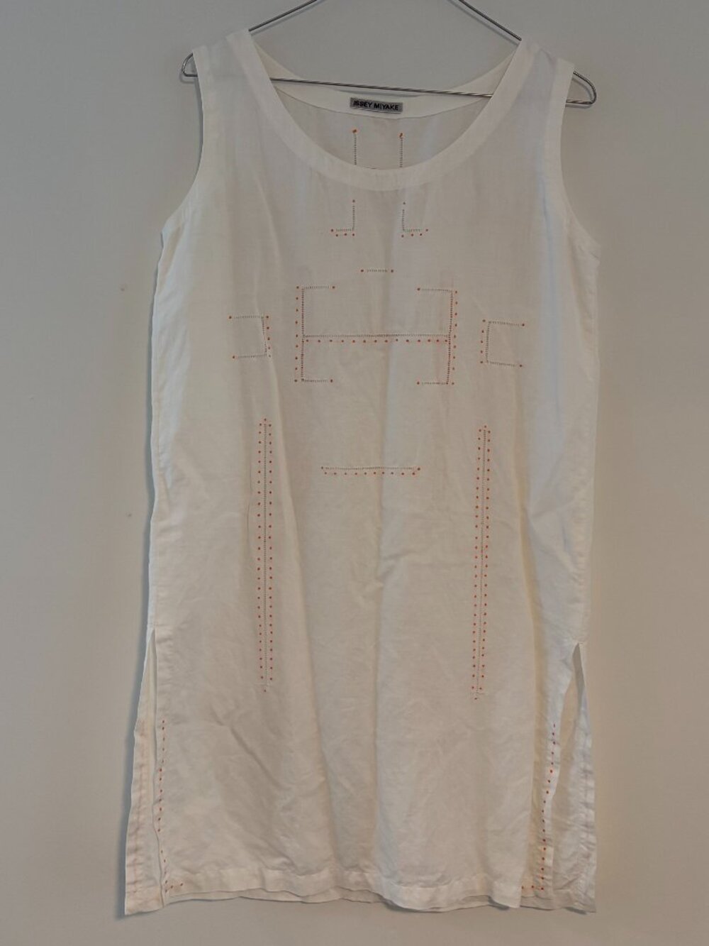 Issey Miyake Vintage Cotton Dress in White S